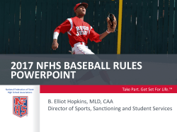2017 nfhs baseball rules powerpoint