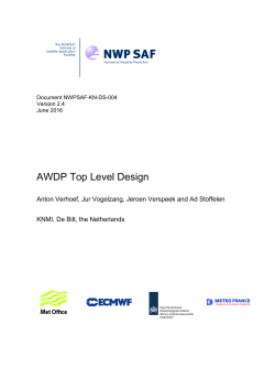 AWDP Top Level Design