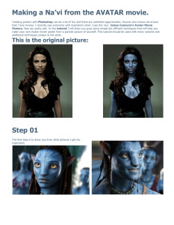 Making a Na`vi from the AVATAR movie.