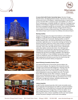 hotel brochure pg2 - Sheraton Grand Chicago