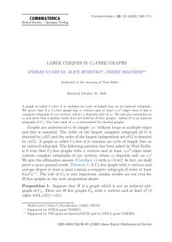 Large Cliques in C_4