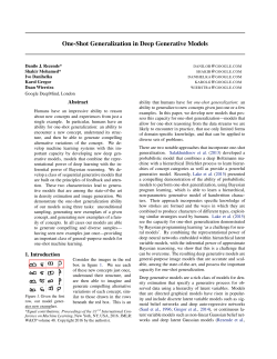 One-Shot Generalization in Deep Generative Models