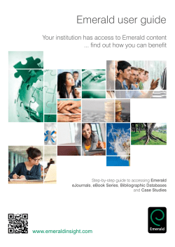 Emerald user guide
