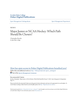Major Junior or NCAA Hockey: Which Path Should Be Chosen?