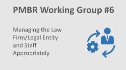 Managing the Law Firm/Legal Entity and Staff Appropriately