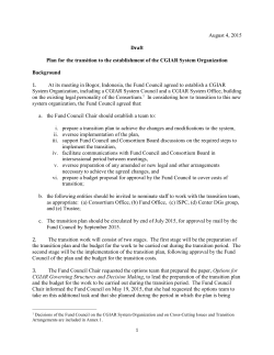 Revised Draft Transition Plan August 4