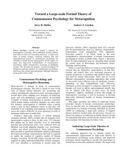 Toward a Large-scale Formal Theory of Commonsense Psychology