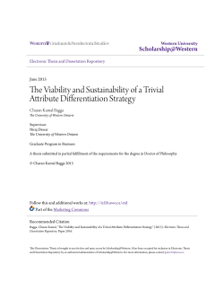 The Viability and Sustainability of a Trivial Attribute Differentiation