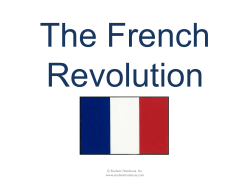 The French Revolution of 1789 PowerPoint Presentation