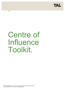 Centre of Influence Toolkit