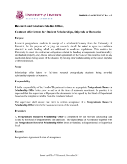 Each postgraduate student is expected to attend a research module