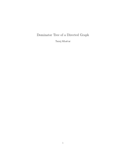 Dominator Tree of a Directed Graph