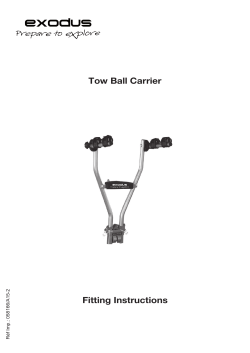 Tow Ball Carrier Fitting Instructions