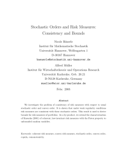 Stochastic Orders and Risk Measures: Consistency and Bounds