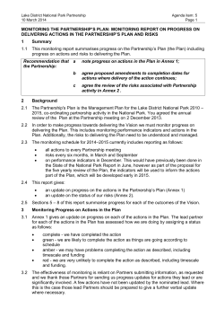 Monitoring Report - Lake District National Park