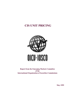 CIS Unit Pricing