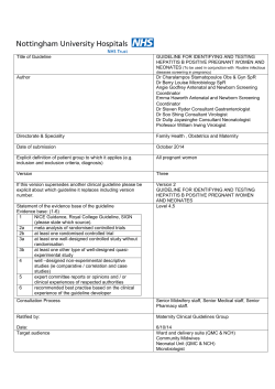 Hepatitis B Positive Pregnant Women and Neonates