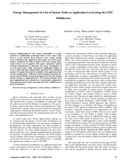 Energy Management of a Set of Sensor Nodes at