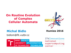 On Routine Evolution of Complex Cellular Automata