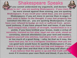 Shakespeare Speaks