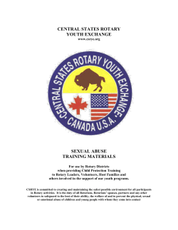 Sexual Abuse Training Materials