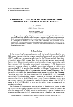 GRAVITATIONAL EFFECTS ON THE SU(5) BREAKING PHASE