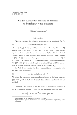On the Asymptotic Behavior of Solutions of Semi