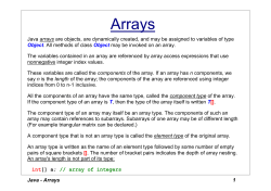 Arrays