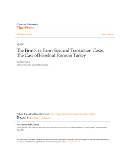 The Firm Size, Farm Size, and Transaction Costs: The Case of