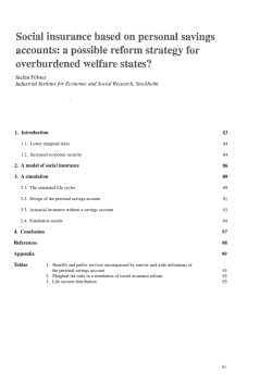 Social insurance based on personal savings accounts: a possible