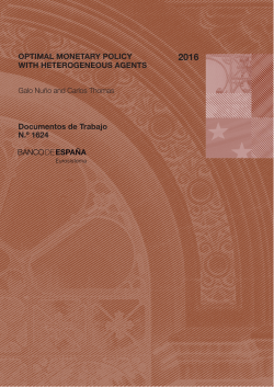 Optimal monetary policy with heterogeneous