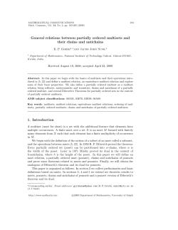 General relations between partially ordered