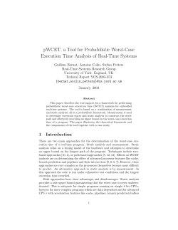 pWCET: a Tool for Probabilistic Worst-Case