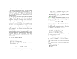 8 Turing machines and the rest