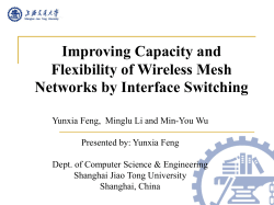 Improving Capacity and Flexibility of Wireless Mesh Networks by
