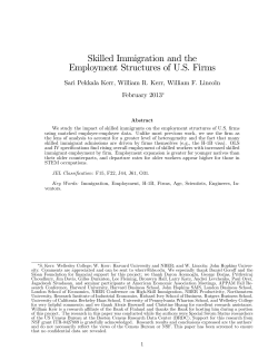 Skilled Immigration and the Employment Structures of U.S. Firms