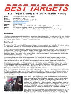 BEST Targets Shooting Team After Action Report (AAR)