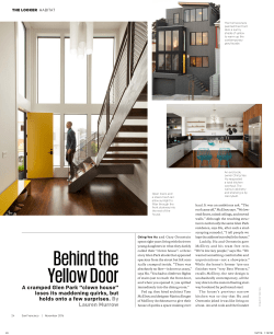 Behind the Yellow Door