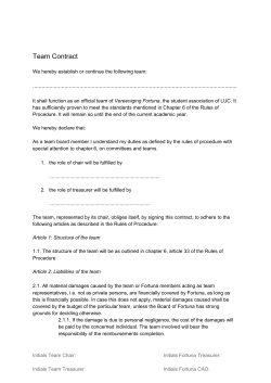 Team Contract