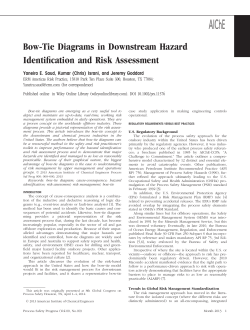 Bowtie diagrams in downstream hazard