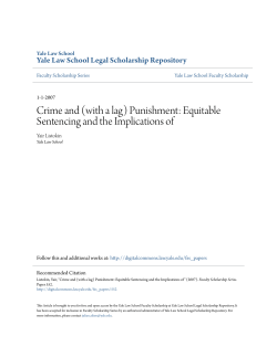 Crime and (with a lag) Punishment: Equitable Sentencing and the