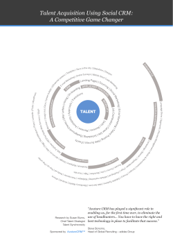 Talent Acquisition Using Social CRM: A Competitive Game