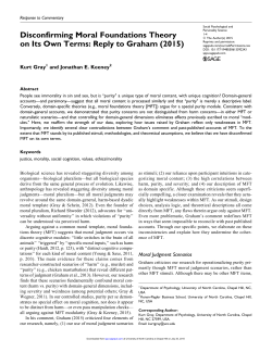 Disconfirming Moral Foundations Theory on Its Own Terms