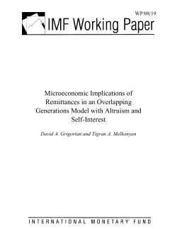 Microeconomic Implications of Remittances in an Overlapping