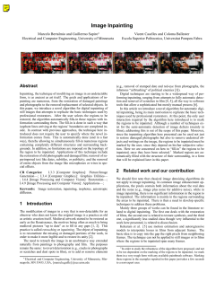 Image Inpainting - PUC-Rio