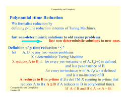 Polynomial -time Reduction