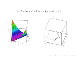 2 at x = 1,y = &minus;1,z = 2