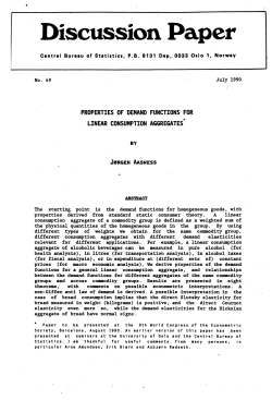 Properties of Demand Functions for Linear Consumption