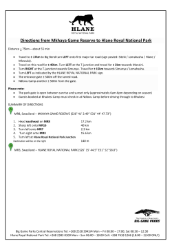 From Mkhaya Game Reserve