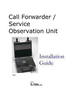 Call Forwarder / Service Observation Unit